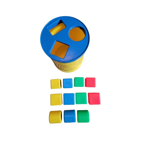 Vintage 1977 FISHER PRICE Baby's First Blocks Toddler Shape Sorter #414 Read - Picture 3 of 4